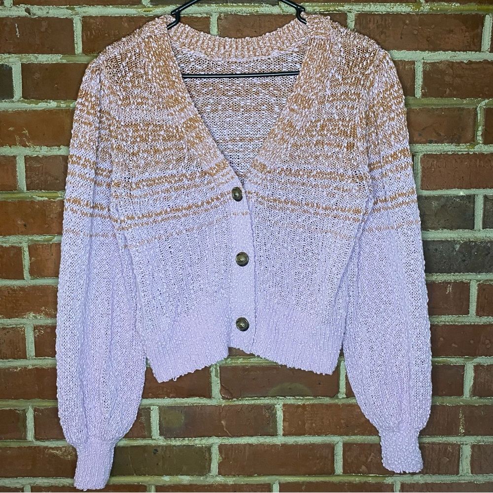 J Crew Re-Imagined Organic Button Front Sweater